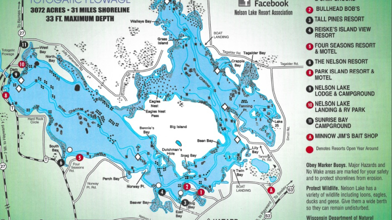 nelson_lake_wisconsin_map